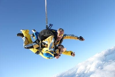 Mike airfly saut en parachute