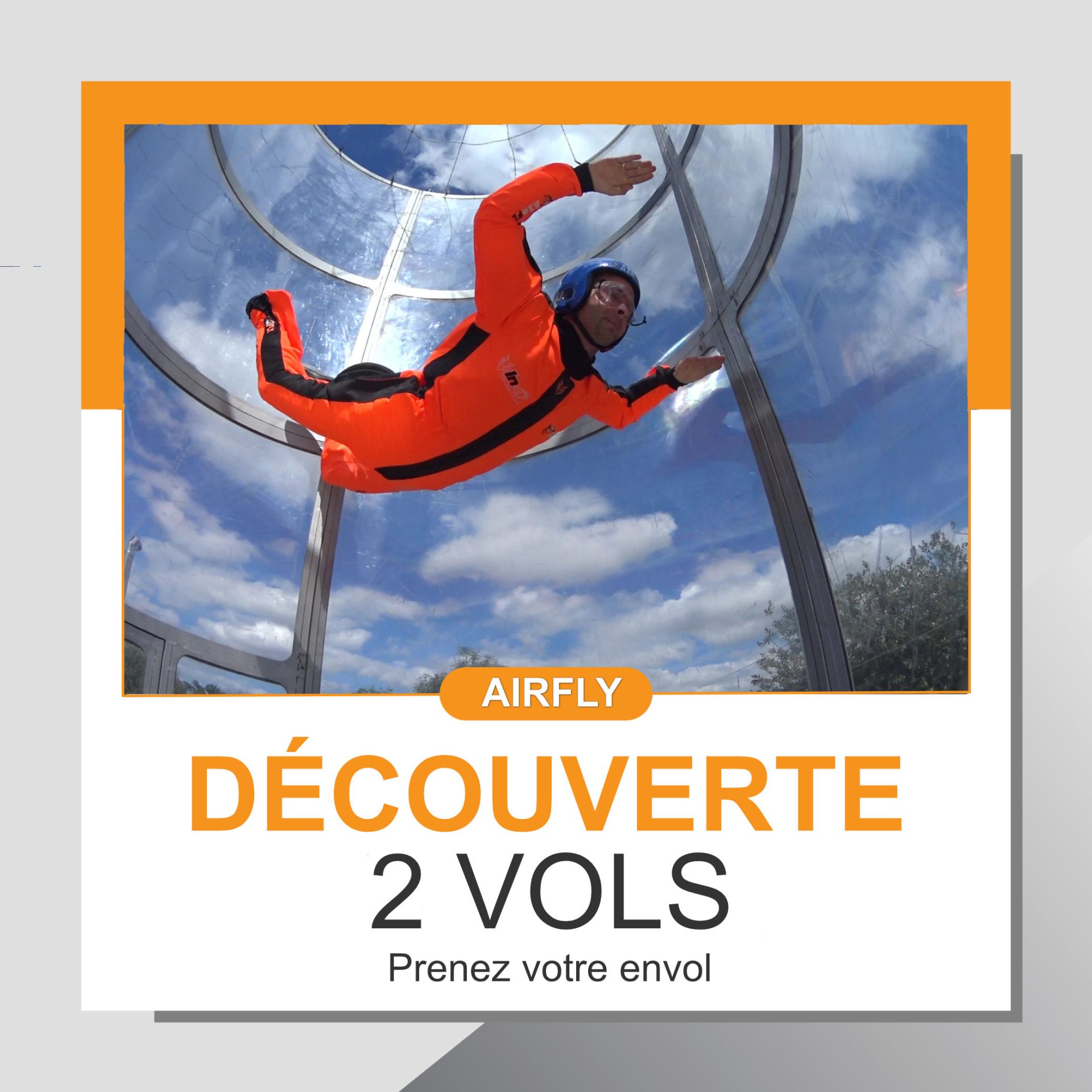 Cheque cadeau DEC X2 soufflerie Airfly Normandie 2023